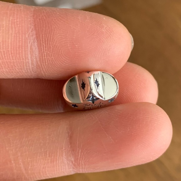 NWOT Bold Sparkling Star Charm Sterling Silver 925 - Picture 13 of 15